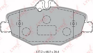 LYNXauto BD-5323 - Kit pastiglie freno, Freno a disco autozon.pro