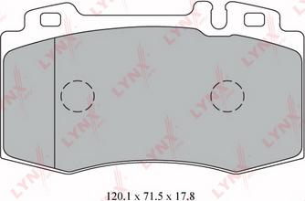 LYNXauto BD-5327 - Kit pastiglie freno, Freno a disco autozon.pro