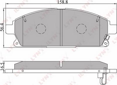 LYNXauto BD-5704 - Kit pastiglie freno, Freno a disco autozon.pro