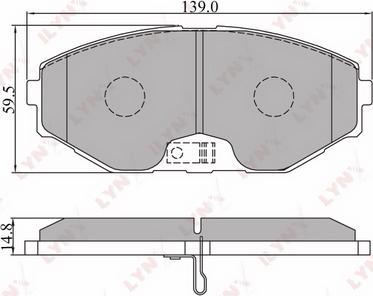 LYNXauto BD-5705 - Kit pastiglie freno, Freno a disco autozon.pro