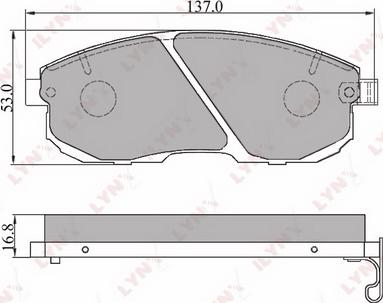 LYNXauto BD-5701 - Kit pastiglie freno, Freno a disco autozon.pro