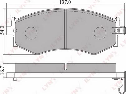 LYNXauto BD-5708 - Kit pastiglie freno, Freno a disco autozon.pro