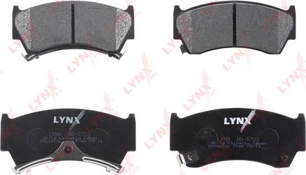 LYNXauto BD-5703 - Kit pastiglie freno, Freno a disco autozon.pro