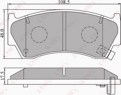 LYNXauto BD-5703 - Kit pastiglie freno, Freno a disco autozon.pro