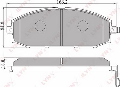 LYNXauto BD-5715 - Kit pastiglie freno, Freno a disco autozon.pro