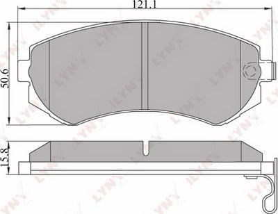 LYNXauto BD-5710 - Kit pastiglie freno, Freno a disco autozon.pro