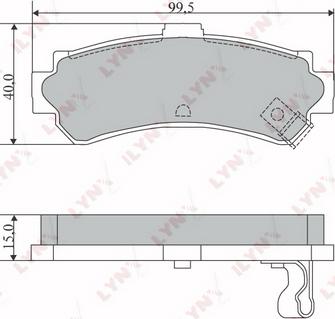 LYNXauto BD-5718 - Kit pastiglie freno, Freno a disco autozon.pro