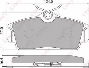 LYNXauto BD-5713 - Kit pastiglie freno, Freno a disco autozon.pro