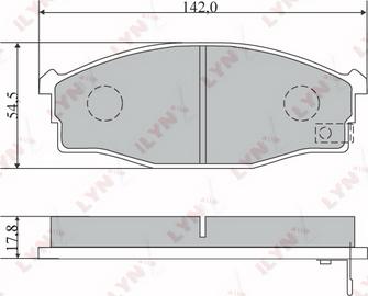 LYNXauto BD-5734 - Kit pastiglie freno, Freno a disco autozon.pro