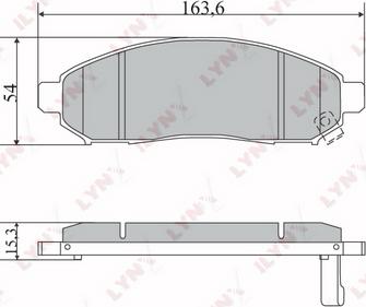 LYNXauto BD-5731 - Kit pastiglie freno, Freno a disco autozon.pro