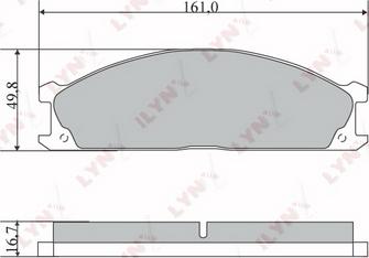 LYNXauto BD-5733 - Kit pastiglie freno, Freno a disco autozon.pro