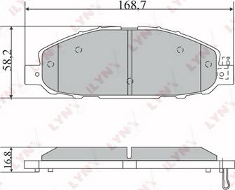 LYNXauto BD-5732 - Kit pastiglie freno, Freno a disco autozon.pro