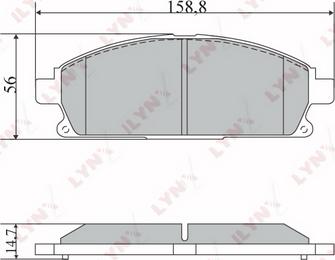 LYNXauto BD-5729 - Kit pastiglie freno, Freno a disco autozon.pro