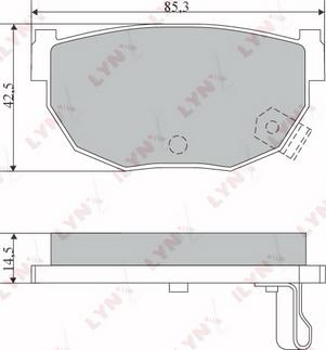 LYNXauto BD-5721 - Kit pastiglie freno, Freno a disco autozon.pro