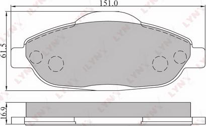 LYNXauto BD-6102 - Kit pastiglie freno, Freno a disco autozon.pro