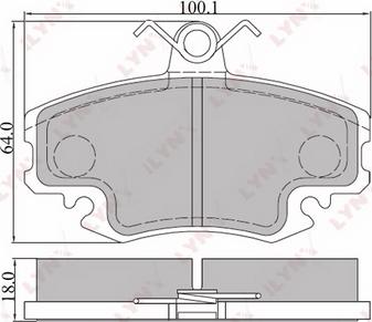 LYNXauto BD-6301 - Kit pastiglie freno, Freno a disco autozon.pro