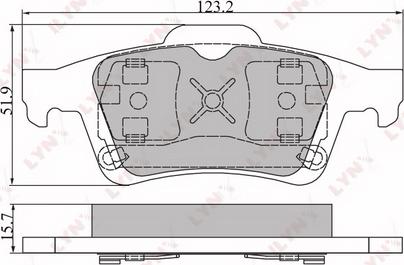 LYNXauto BD-6302 - Kit pastiglie freno, Freno a disco autozon.pro