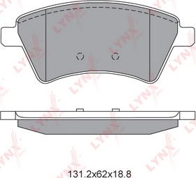 LYNXauto BD-6318 - Kit pastiglie freno, Freno a disco autozon.pro