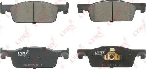 LYNXauto BD-6325 - Kit pastiglie freno, Freno a disco autozon.pro