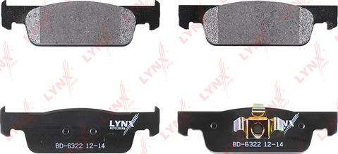 LYNXauto BD-6322 - Kit pastiglie freno, Freno a disco autozon.pro