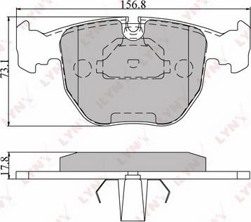 LYNXauto BD-1401 - Kit pastiglie freno, Freno a disco autozon.pro