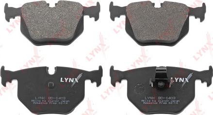 LYNXauto BD-1403 - Kit pastiglie freno, Freno a disco autozon.pro