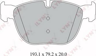 LYNXauto BD-1418 - Kit pastiglie freno, Freno a disco autozon.pro