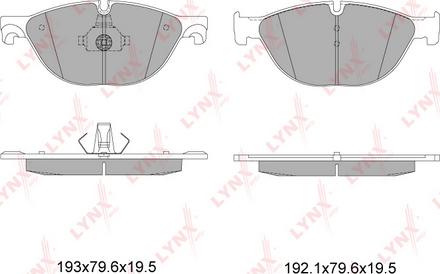 LYNXauto BD-1431 - Kit pastiglie freno, Freno a disco autozon.pro