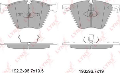 LYNXauto BD-1432 - Kit pastiglie freno, Freno a disco autozon.pro