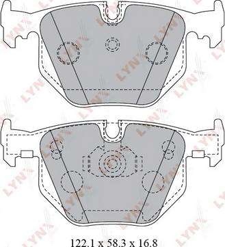 LYNXauto BD-1426 - Kit pastiglie freno, Freno a disco autozon.pro