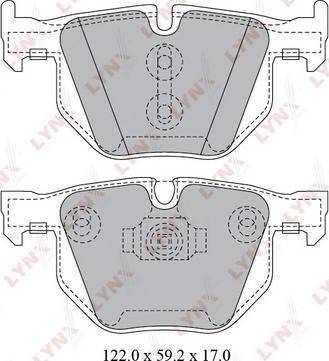 LYNXauto BD-1428 - Kit pastiglie freno, Freno a disco autozon.pro