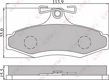 Advics D2N107 - Kit pastiglie freno, Freno a disco autozon.pro