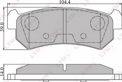 LYNXauto BD-1807 - Kit pastiglie freno, Freno a disco autozon.pro