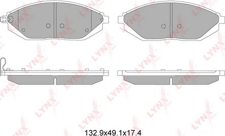 LYNXauto BD-1815 - Kit pastiglie freno, Freno a disco autozon.pro