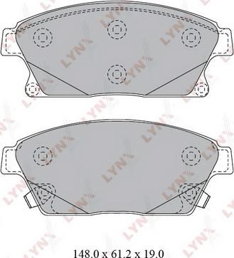 LYNXauto BD-1813 - Kit pastiglie freno, Freno a disco autozon.pro