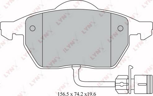 LYNXauto BD-1209 - Kit pastiglie freno, Freno a disco autozon.pro