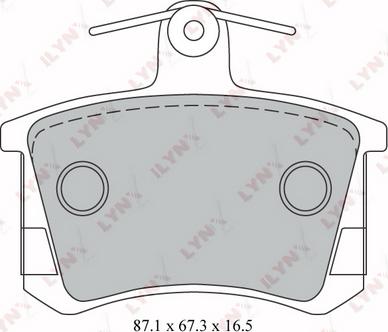 LYNXauto BD-1208 - Kit pastiglie freno, Freno a disco autozon.pro