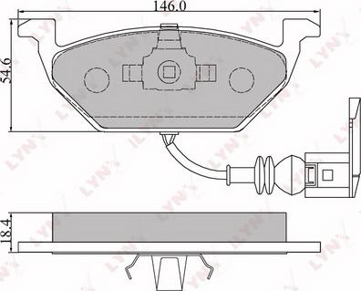 LYNXauto BD-1202 - Kit pastiglie freno, Freno a disco autozon.pro