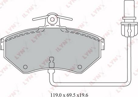 LYNXauto BD-1215 - Kit pastiglie freno, Freno a disco autozon.pro