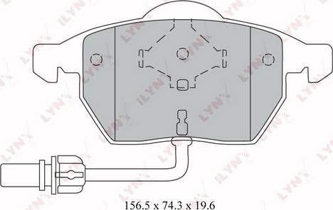 LYNXauto BD-1216 - Kit pastiglie freno, Freno a disco autozon.pro