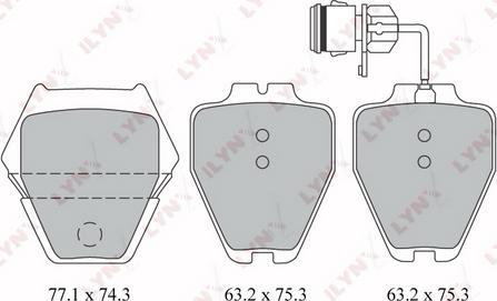 LYNXauto BD-1218 - Kit pastiglie freno, Freno a disco autozon.pro