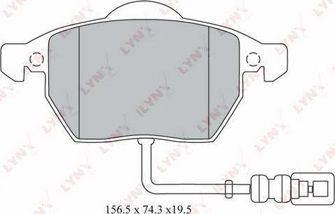 LYNXauto BD-1212 - Kit pastiglie freno, Freno a disco autozon.pro