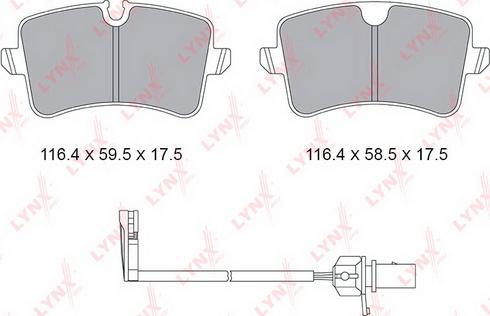 LYNXauto BD-1231 - Kit pastiglie freno, Freno a disco autozon.pro