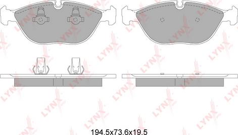 LYNXauto BD-8040 - Kit pastiglie freno, Freno a disco autozon.pro