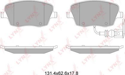 LYNXauto BD-8041 - Kit pastiglie freno, Freno a disco autozon.pro