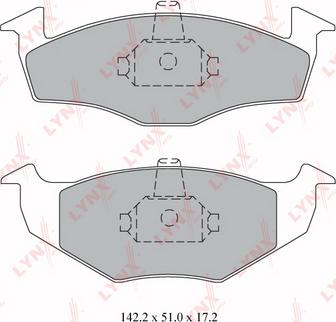 LYNXauto BD-8008 - Kit pastiglie freno, Freno a disco autozon.pro