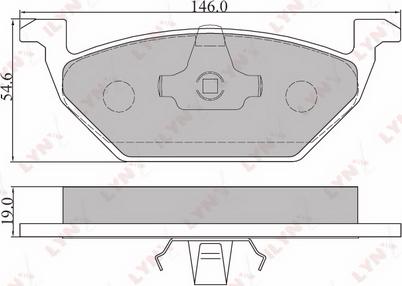 LYNXauto BD-8003 - Kit pastiglie freno, Freno a disco autozon.pro