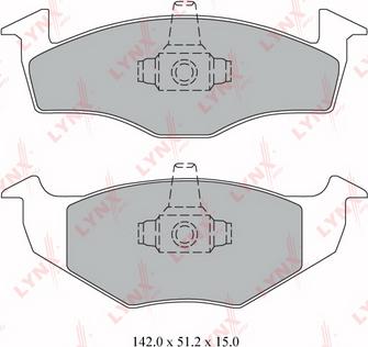 LYNXauto BD-8011 - Kit pastiglie freno, Freno a disco autozon.pro