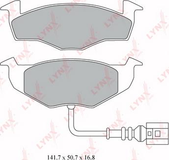 LYNXauto BD-8017 - Kit pastiglie freno, Freno a disco autozon.pro