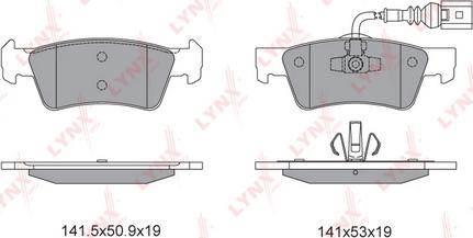 LYNXauto BD-8039 - Kit pastiglie freno, Freno a disco autozon.pro